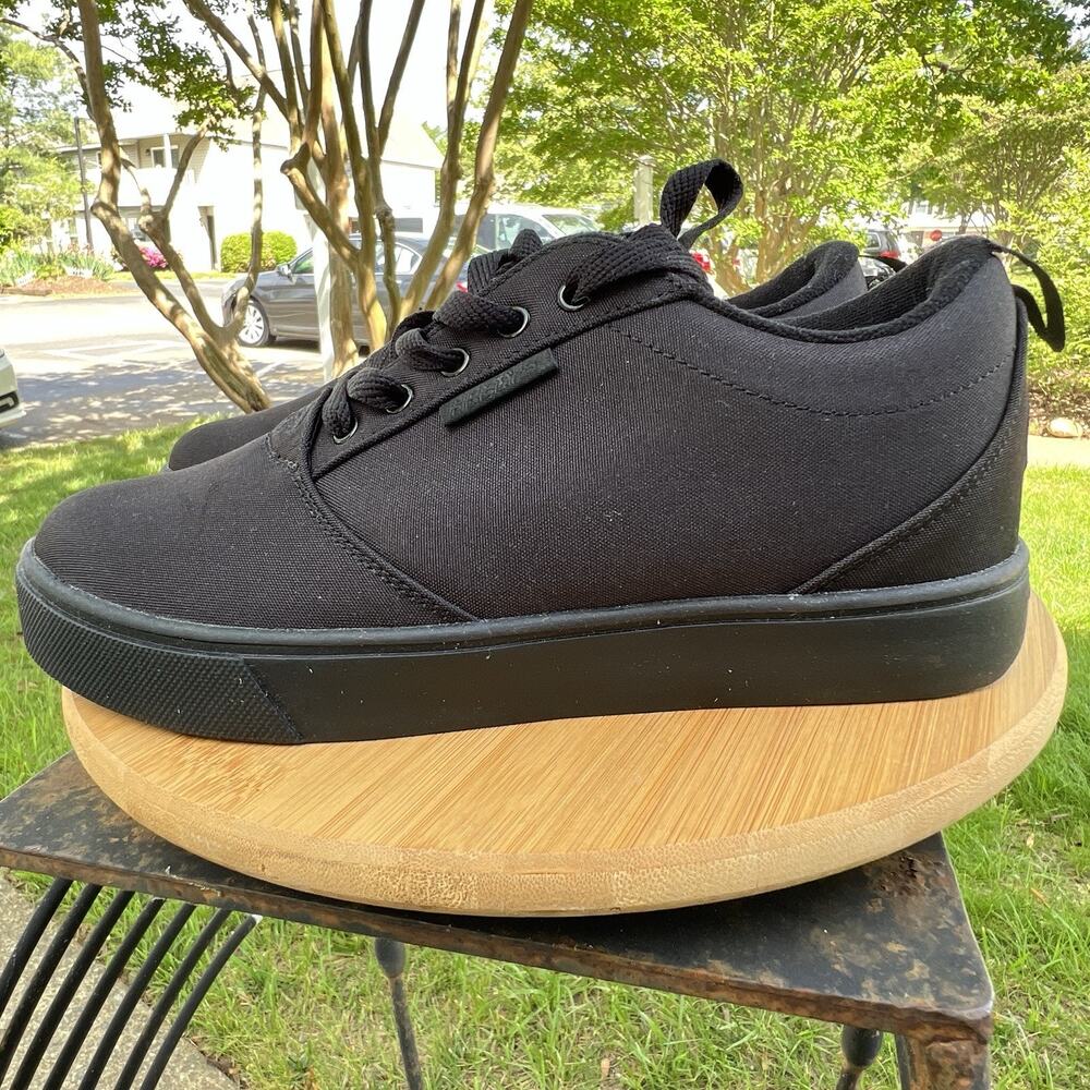 Heelys Pro 20 Black Canvas Unisex Size 8 Skate Shoes NO WHEELS Sneakers Y2K